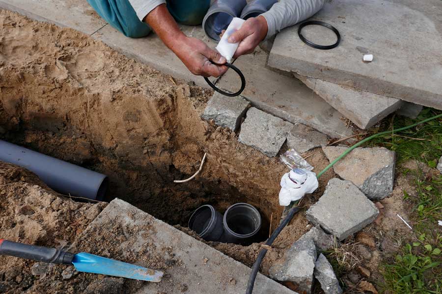 Ongoing drain pipe repair